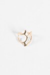 Anillo metallic dorado