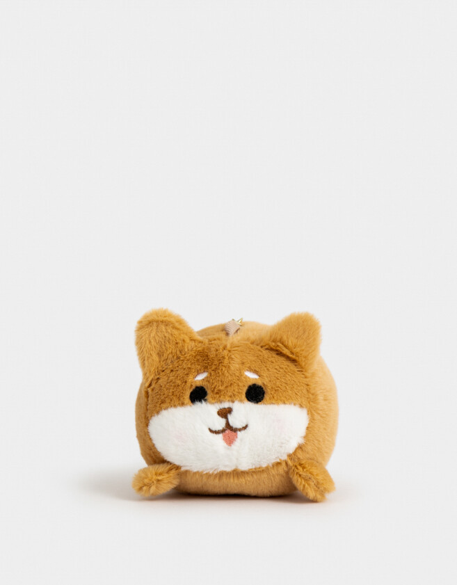 Llavero Peluche Llavero Y Charm De Zorrito - Marron Camel