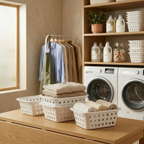 Set x4 Cesto pequeño 1,4 lts BLANCO