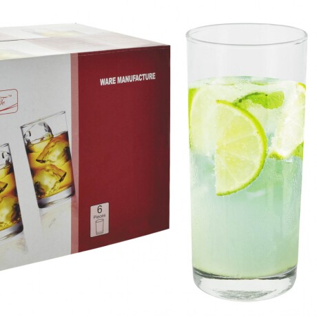 VASO SET X6UDS LARGO LIVERPOOL 6.5X15CM 350ML CAJA ROMA ZEXINBL 24635 Q12 VASO SET X6UDS LARGO LIVERPOOL 6.5X15CM 350ML CAJA ROMA ZEXINBL 24635 Q12