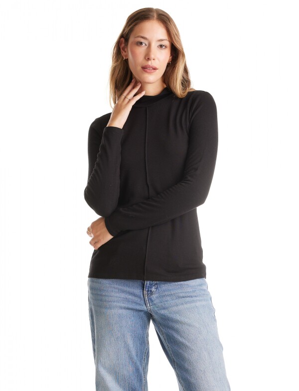 Polera Pespunte NEGRO