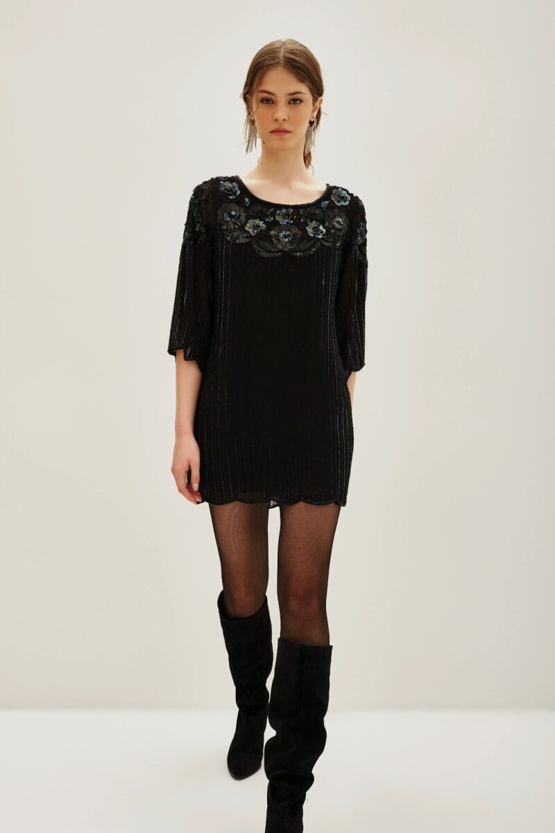 Vestido Charles Embro Negro