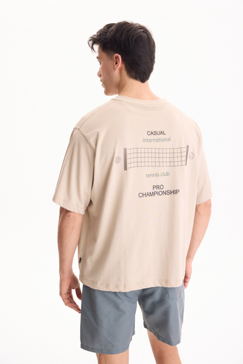 Remera Court Beige