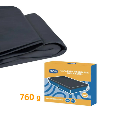 Cobertor P/Piscina Rectangular 400L y 1000L 2,19x1,60m PVC Azul