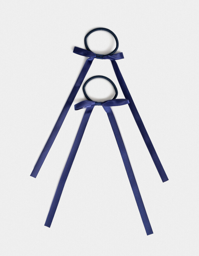 Gomitas Elásticas Sets Con moño Set De Gomitas Elásticas - Azul Medio