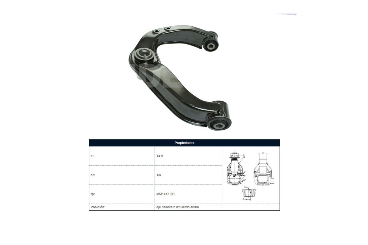 Parilla De Suspension Del Nissan D23 - Frontier - Np300 15-25 Izq Parilla De Suspension Del Nissan D23 - Frontier - Np300 15-25 Izq