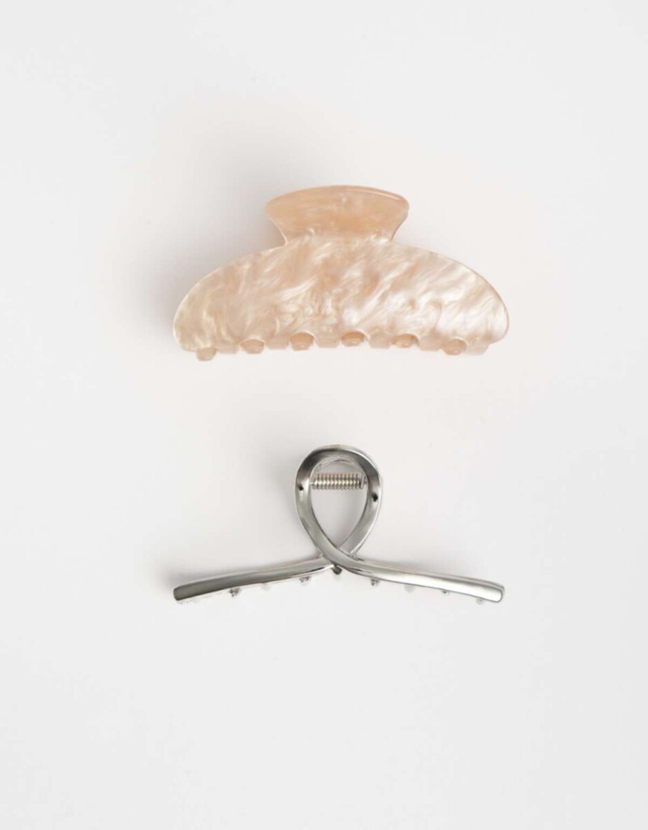 Broches Sets Carey - Combinacion Bicolor 