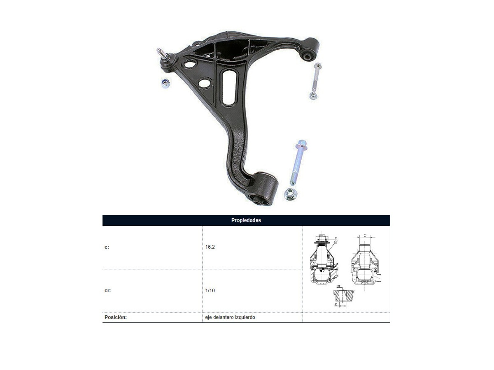 Parilla De Suspension Delantera Suzuki Grand Vitara 98-04 Izq 