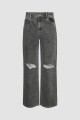 Jeans Drew Wide Leg Medium Grey Denim