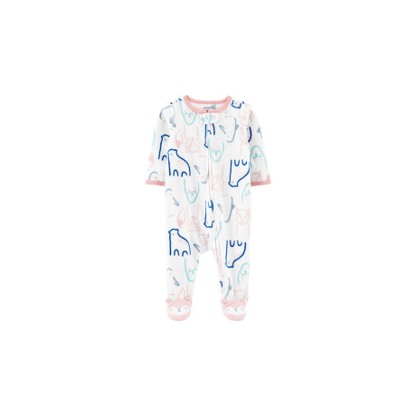 Pijama con Pie Carters 1Q121910 1 Pz Animales Micropolar MULTICOLOR