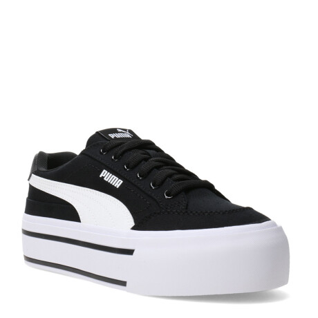 Championes de Mujer Puma Court Classic Vulc Fs Plataforma Negro - Blanco