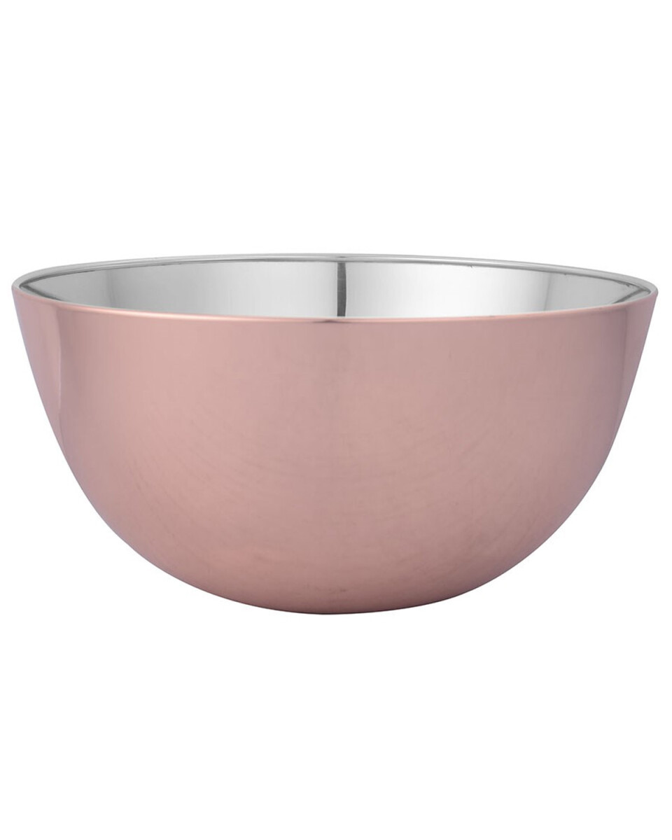 Bowl en acero inox. con terminación rose gold 24cm 