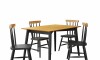 Juego de Comedor 4 Sillas - Udine Ebano