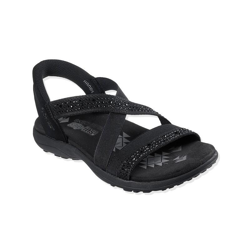 Sandalias Slip-ins: Reggae Slim - Summer Sparkle Negro