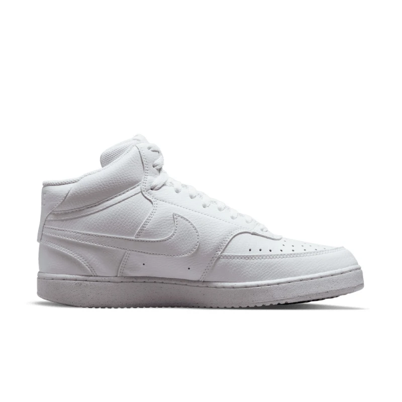 Championes Court Vision Alto de Hombre Blanco