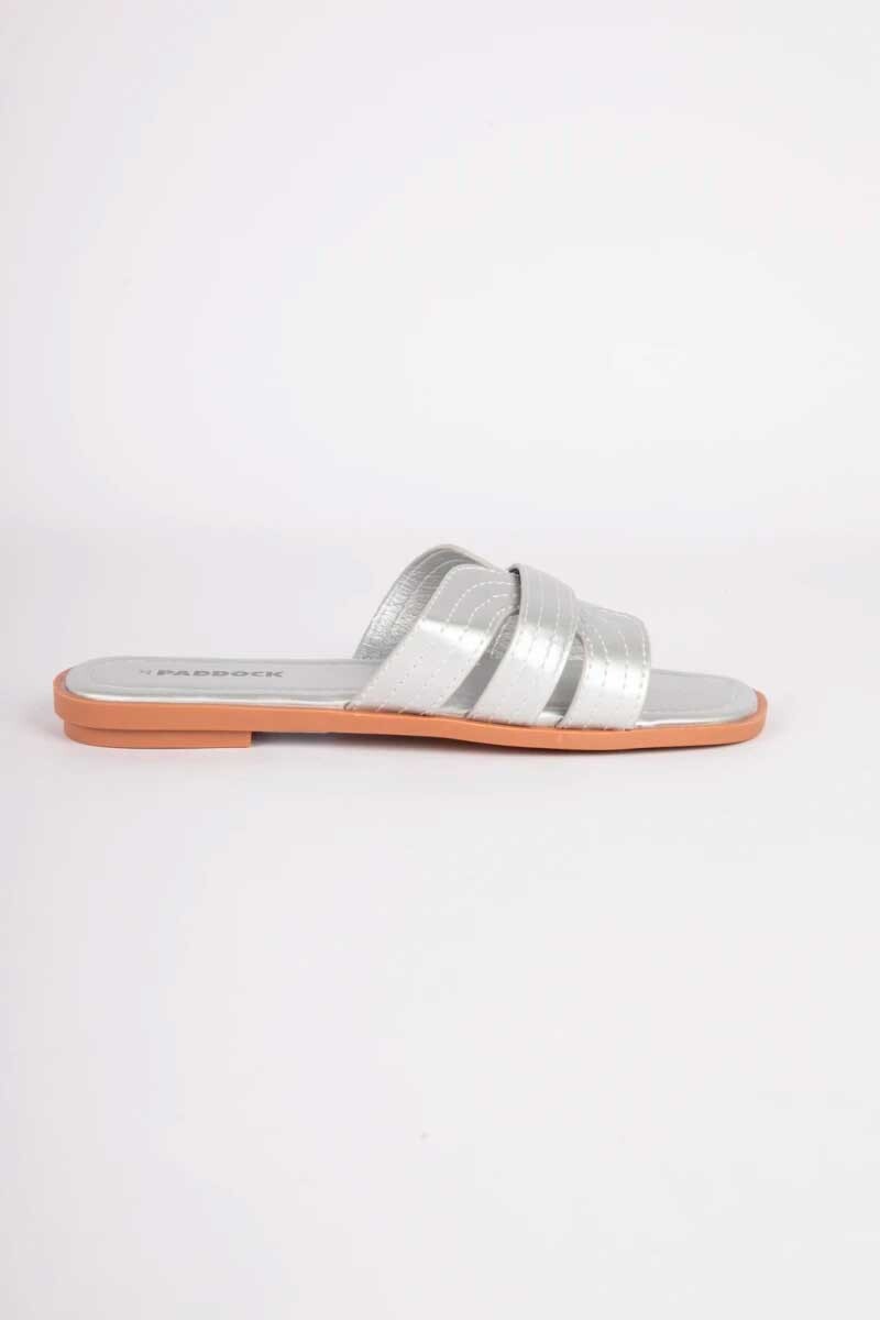 SANDALIA PADDOCK TRAPANI Plateado