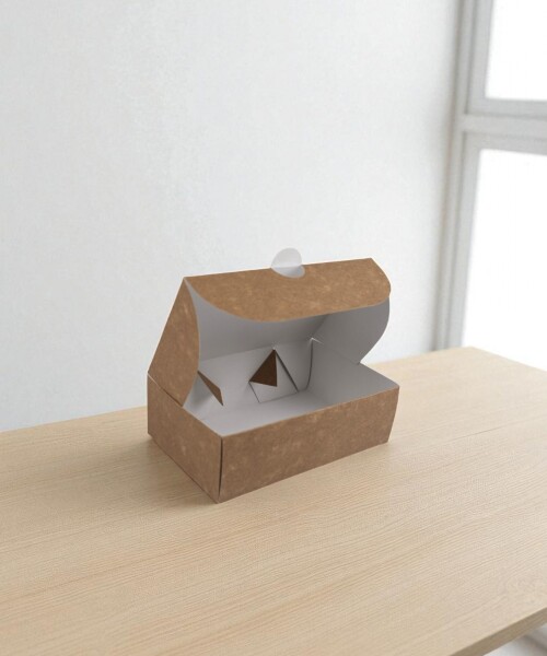 Caja para masas 1/4 kg (18x11,5x6,5 cm) REVERSIBLE BLANCO MADERA