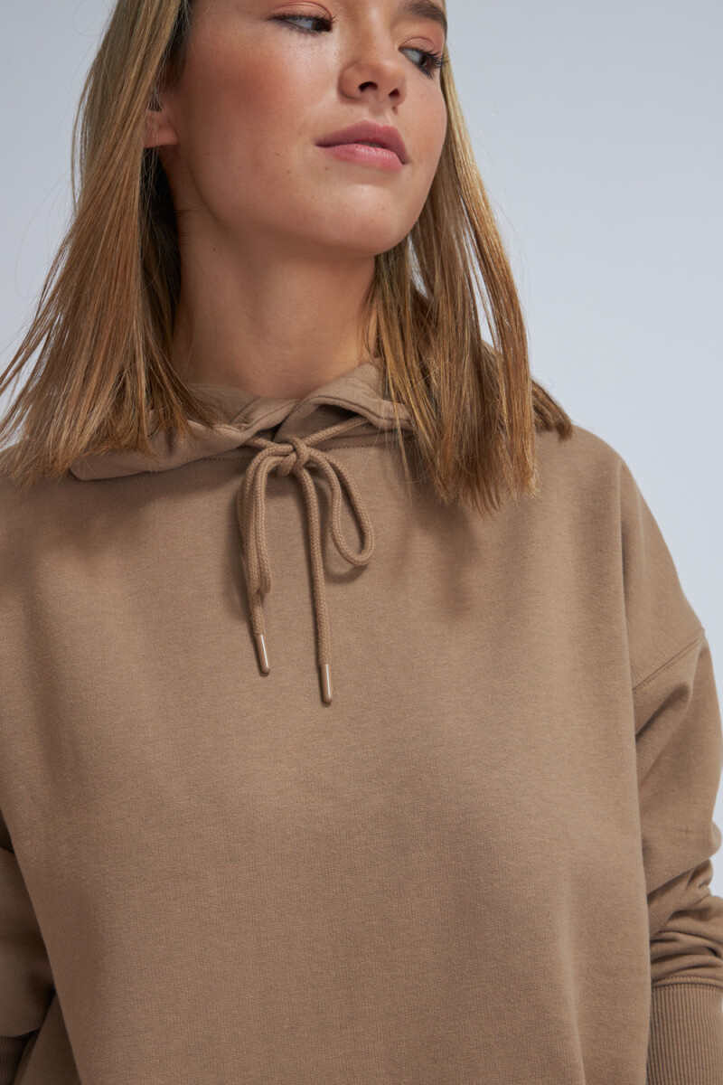 Hoodie deportivo Visón