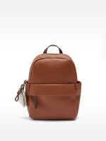 Mochila Básica Con Colgante naranja