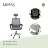 Silla Ejecutiva ergonómico Lumax Mesh Barcelona Gris