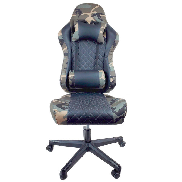 Silla Gamer Ergonómica Camuflaje Militar SILLA GAMER PL CAMO VERDE CAPIT. OLT