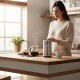 Molinillo De Café Acero inoxidable KLASSE Con Luz Led Molinillo De Café Acero inoxidable KLASSE Con Luz Led
