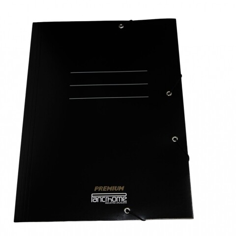 CARPETA CON ELASTICO PREMIUM 309 COLOR NEGRO CARPETA CON ELASTICO PREMIUM 309 COLOR NEGRO