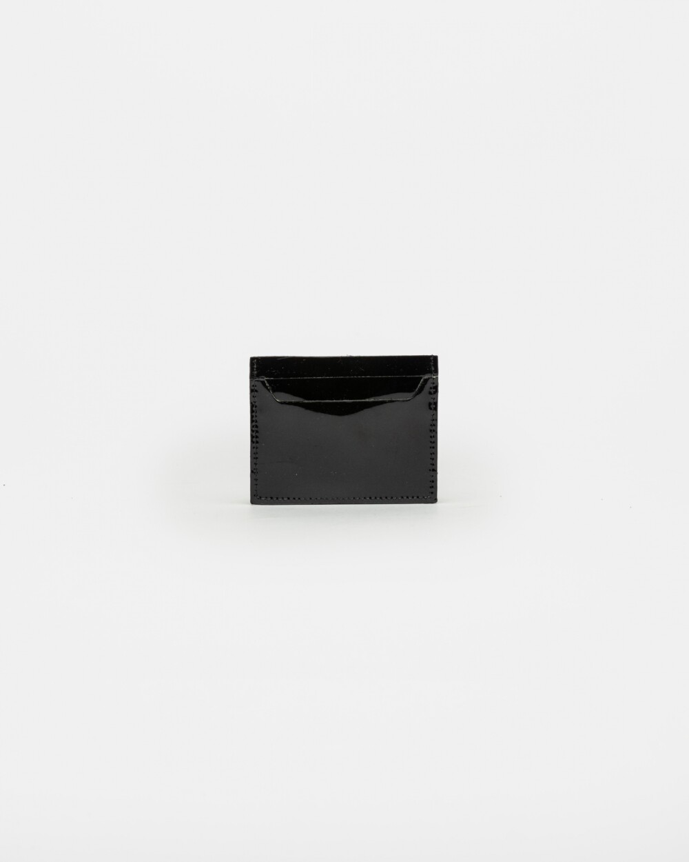 Tarjetero Berry en cuero charol Negro