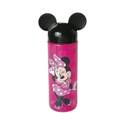 Botella Plástica con Tapa 3D Minnie 500 ml ROSA