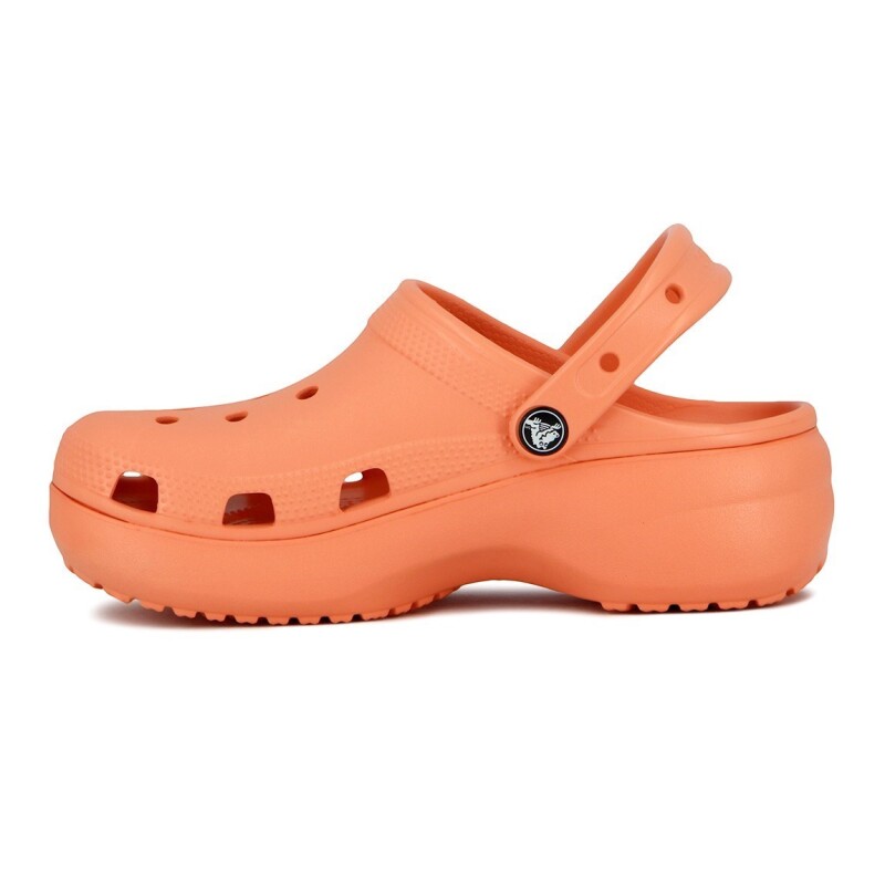 Zuecos Mujer Crocs Band Plataforma Salmon