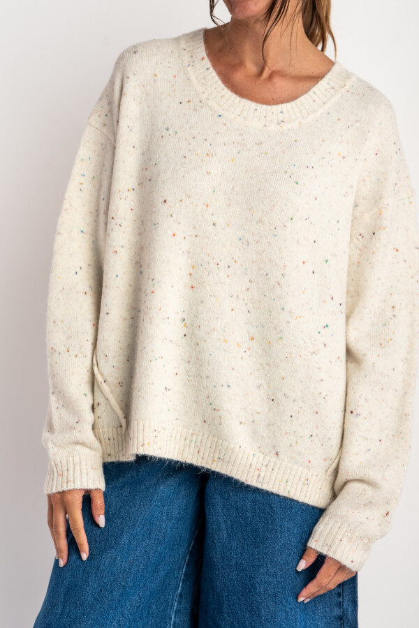 Sweater Bouttonne Nácar
