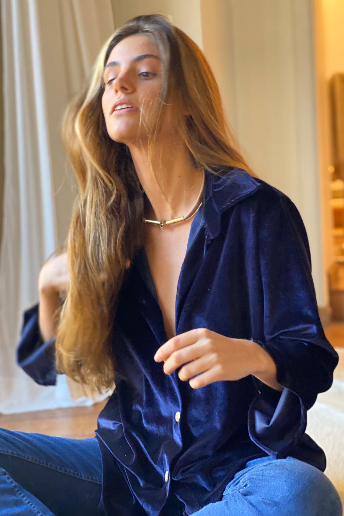 Velvet Shirt Azul