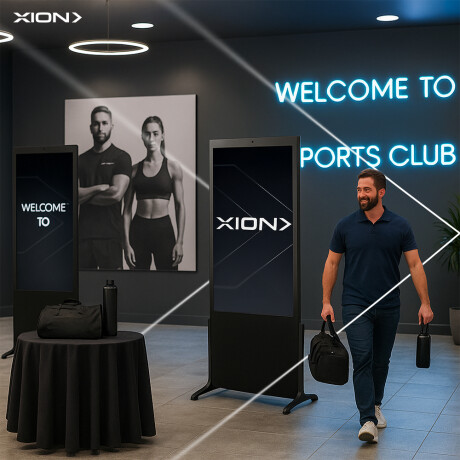 totem pantalla vertical 43" XION COLOR UNICO