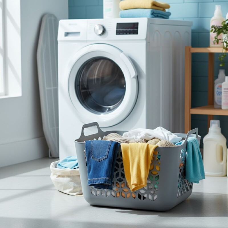 Cesto de ropa 30L GRIS
