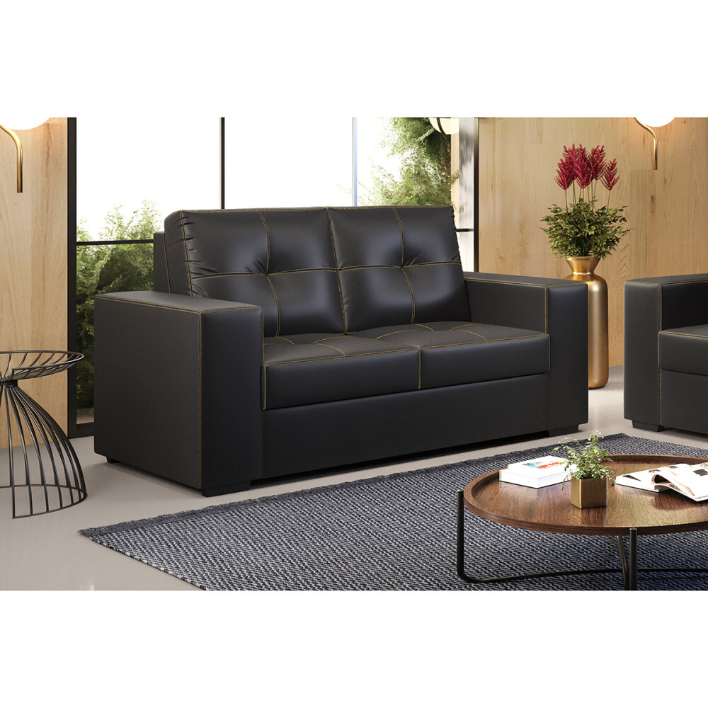SILLÓN LA PAZ 2 LUGARES CR/MALBECK 3120 PRETO Sillón La Paz 2 Lugares Cr/malbeck 3120 Preto