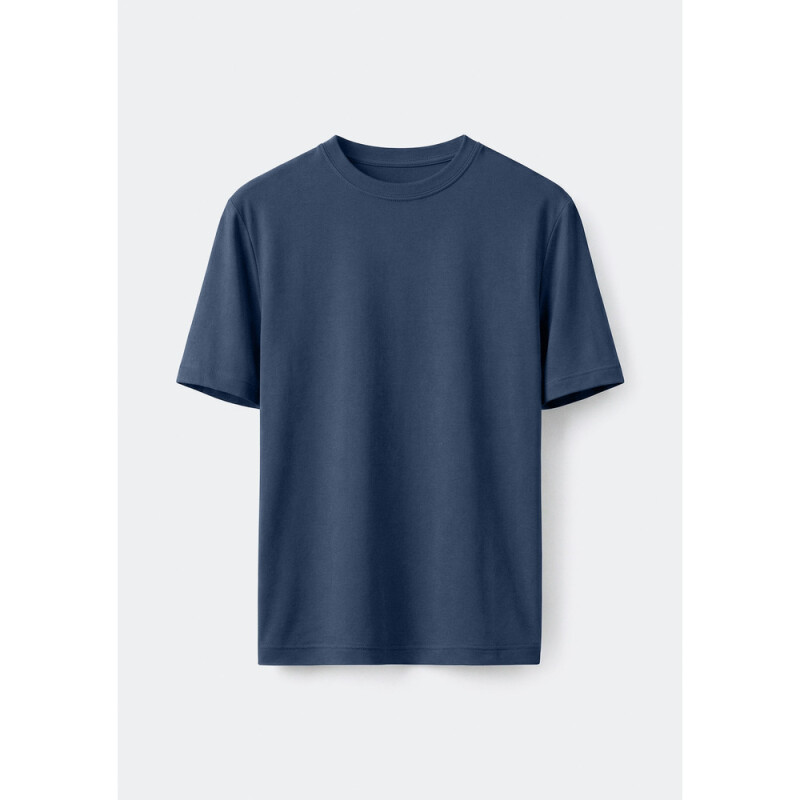 CAMISETA MM MASC AZUL MEDIO