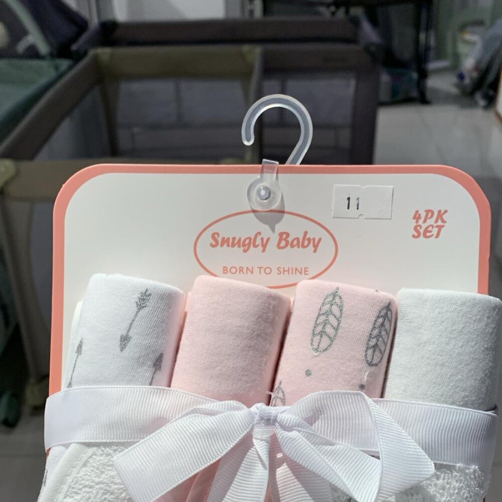 Babitas SNUGLE pack x4 toalla rosa