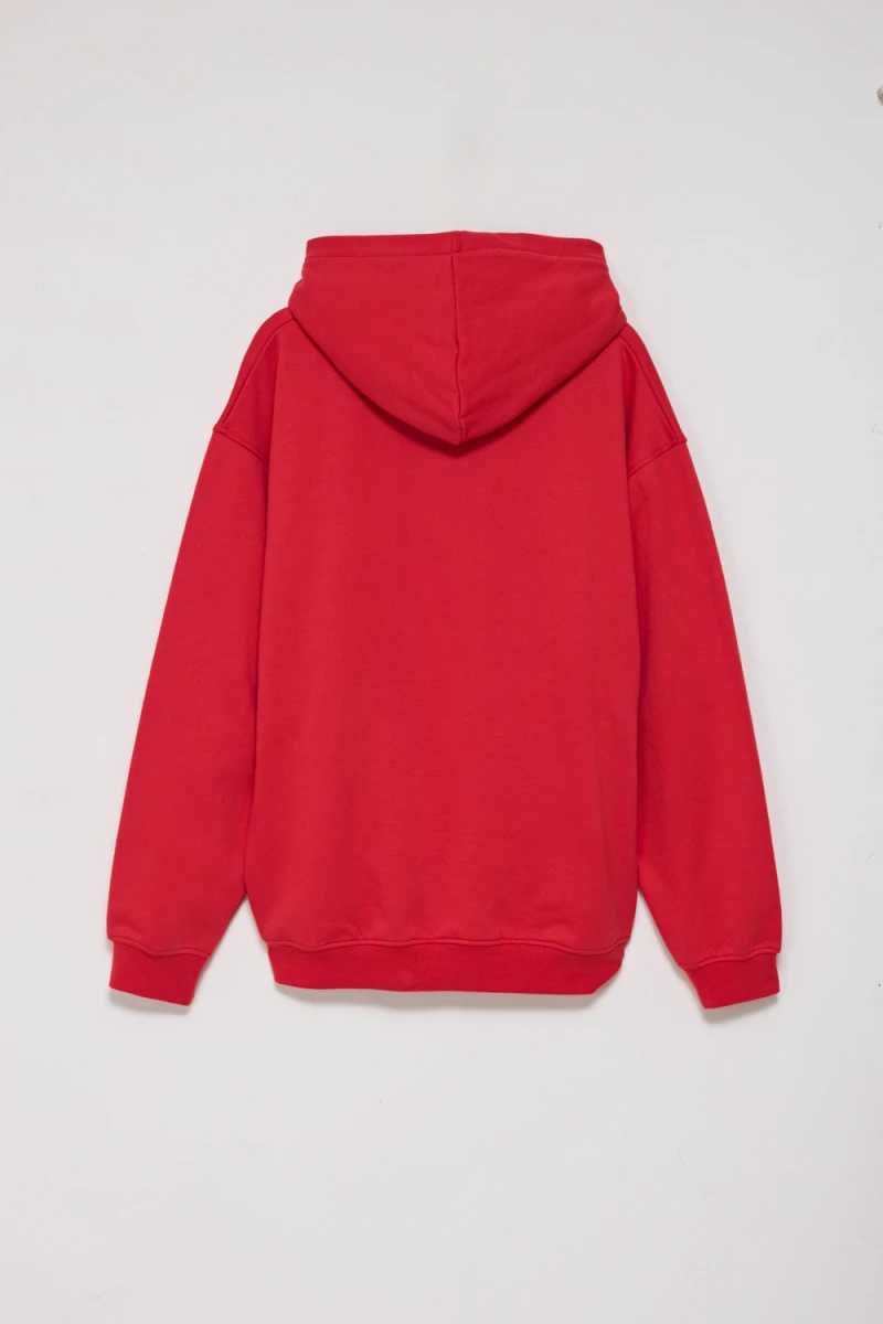 Canguro deportivo oversize Rojo
