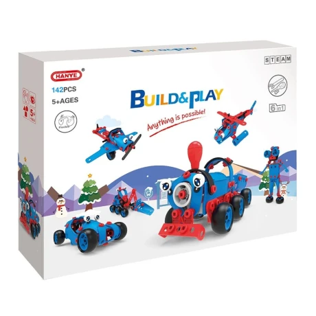 Set de Construcción Flexible Robot y Vehículos 6 en 1 142 001