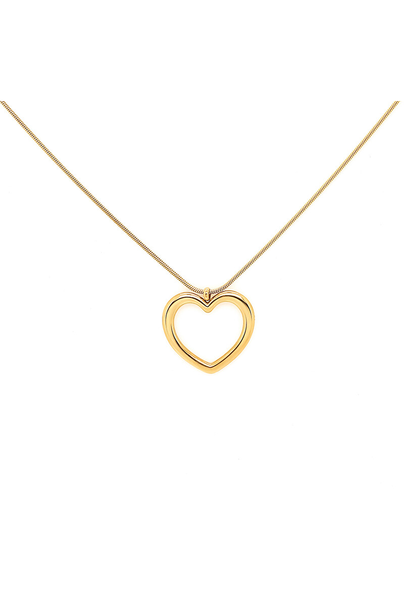 Collar Corazon Oreiro - dorado 