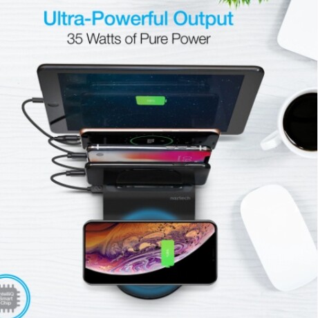 Hub de Carga - Naztech. Puertos USB y Carga Inalámbrica 001