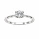 Anillo solitario con zirconia y corazón Anillo solitario con zirconia y corazón