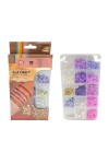 Set p/confección de bijouterie ibi craft - 700 piezas - tonos violeta Set p/confección de bijouterie ibi craft - 700 piezas - tonos violeta