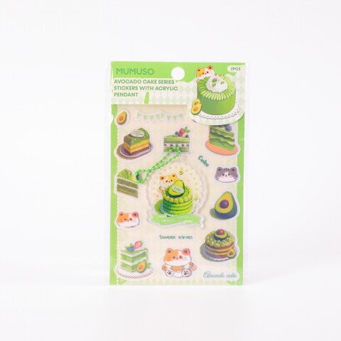 PEGATINAS DE PALTA CAKE SERIES CON COLGANTE ACRÍLICO (2 HOJAS) PEGATINAS DE PALTA CAKE SERIES CON COLGANTE ACRÍLICO (2 HOJAS)