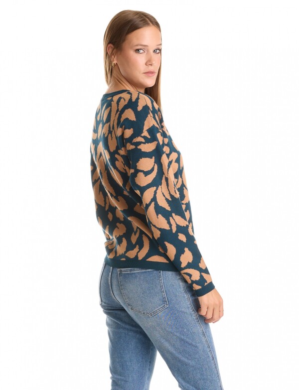 Buzo Printed MULTI/AZUL