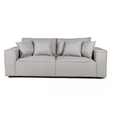 Sofá Modular Maia (2 módulos) - Tela Microfibra 12073 (Greige)