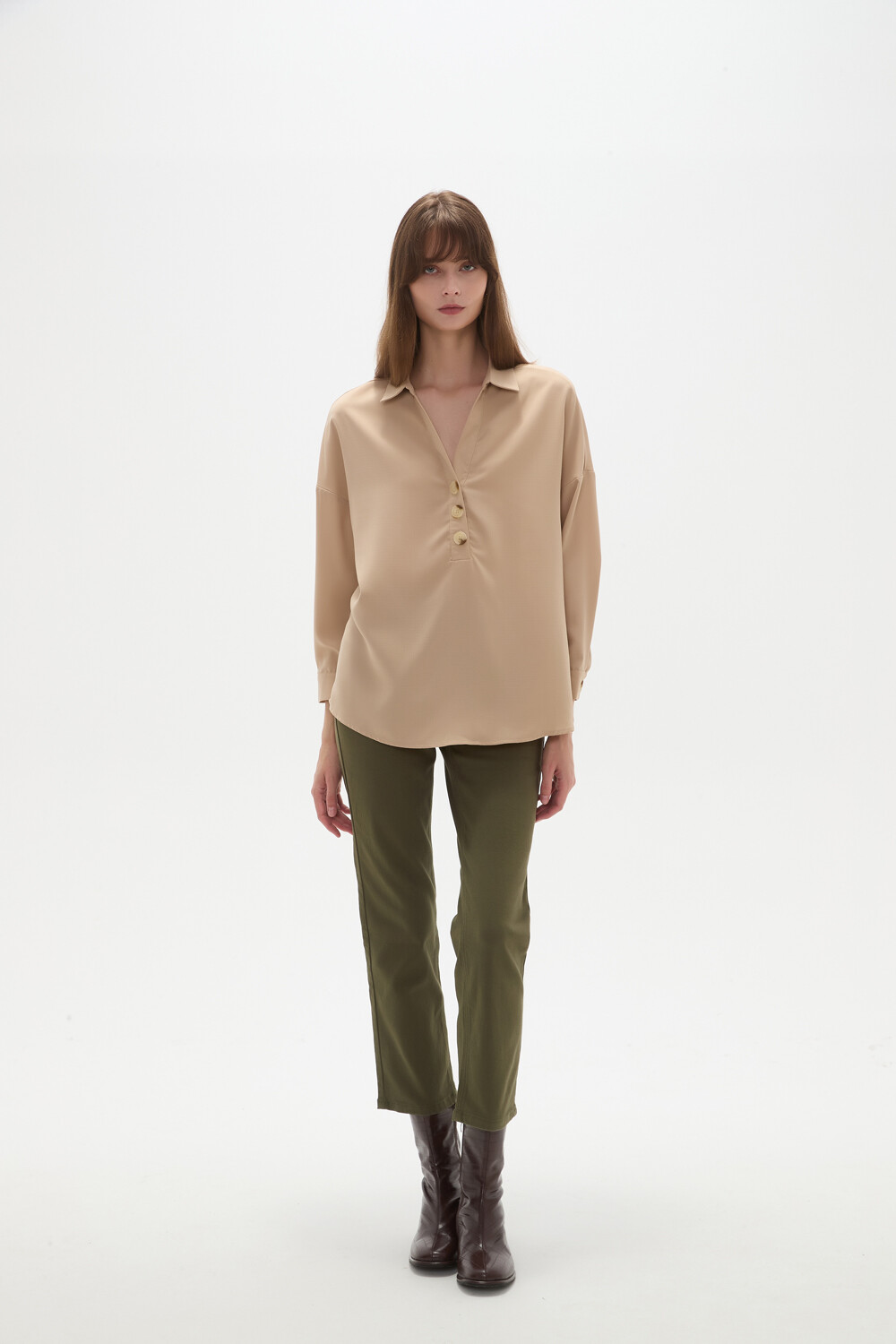 Blusa Kansas Taupe Claro