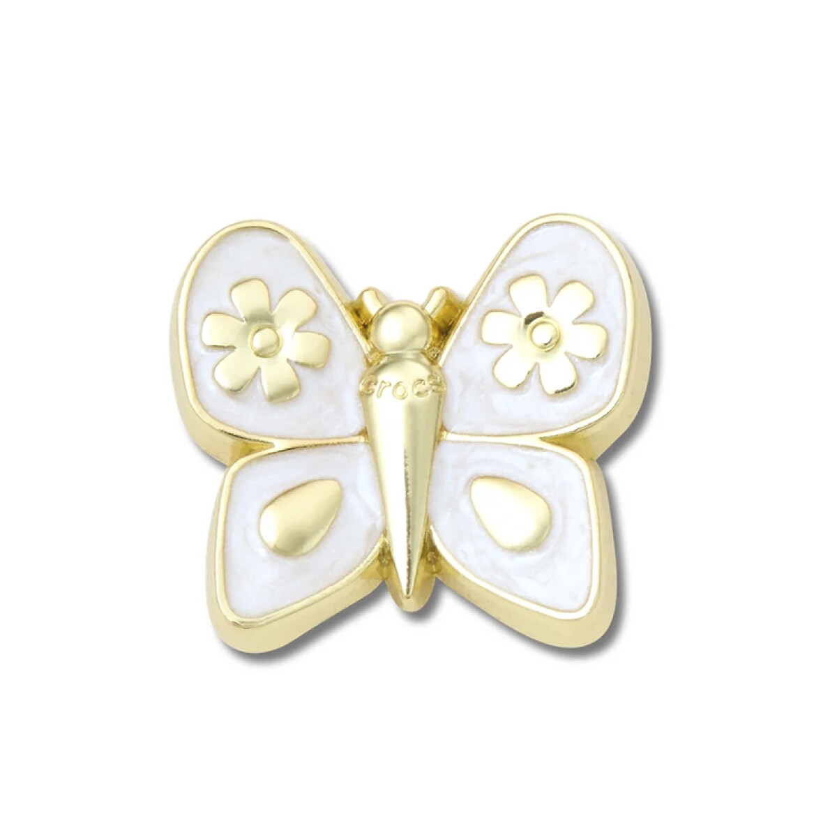 Jibbitz Charm™ Gold Pearlized Butterfly - Multicolor 