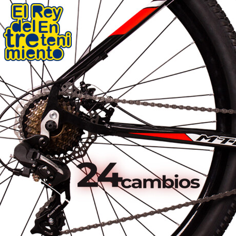 Bicicleta Montaña Rod 29 Freno Disco Aluminio Cambios Rojo