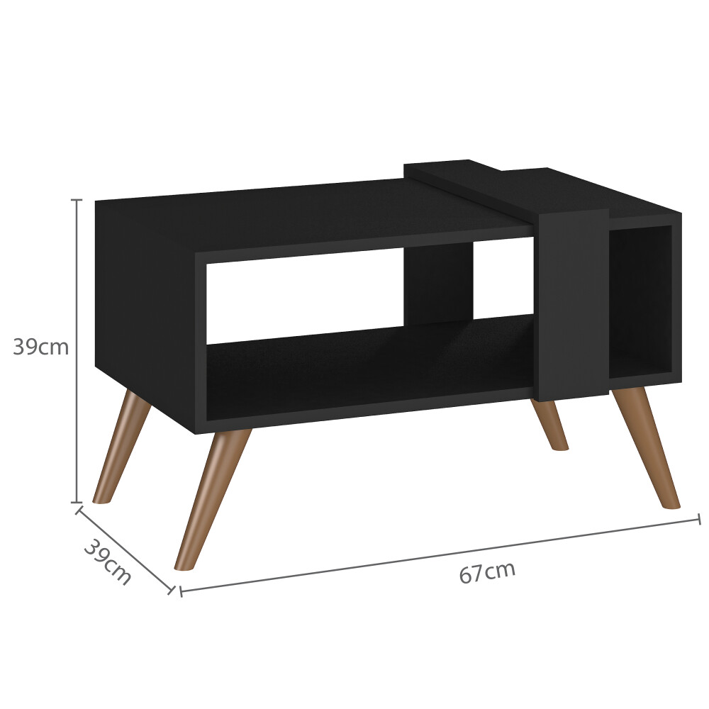 Mesa de Centro Retro Blanco y Negro